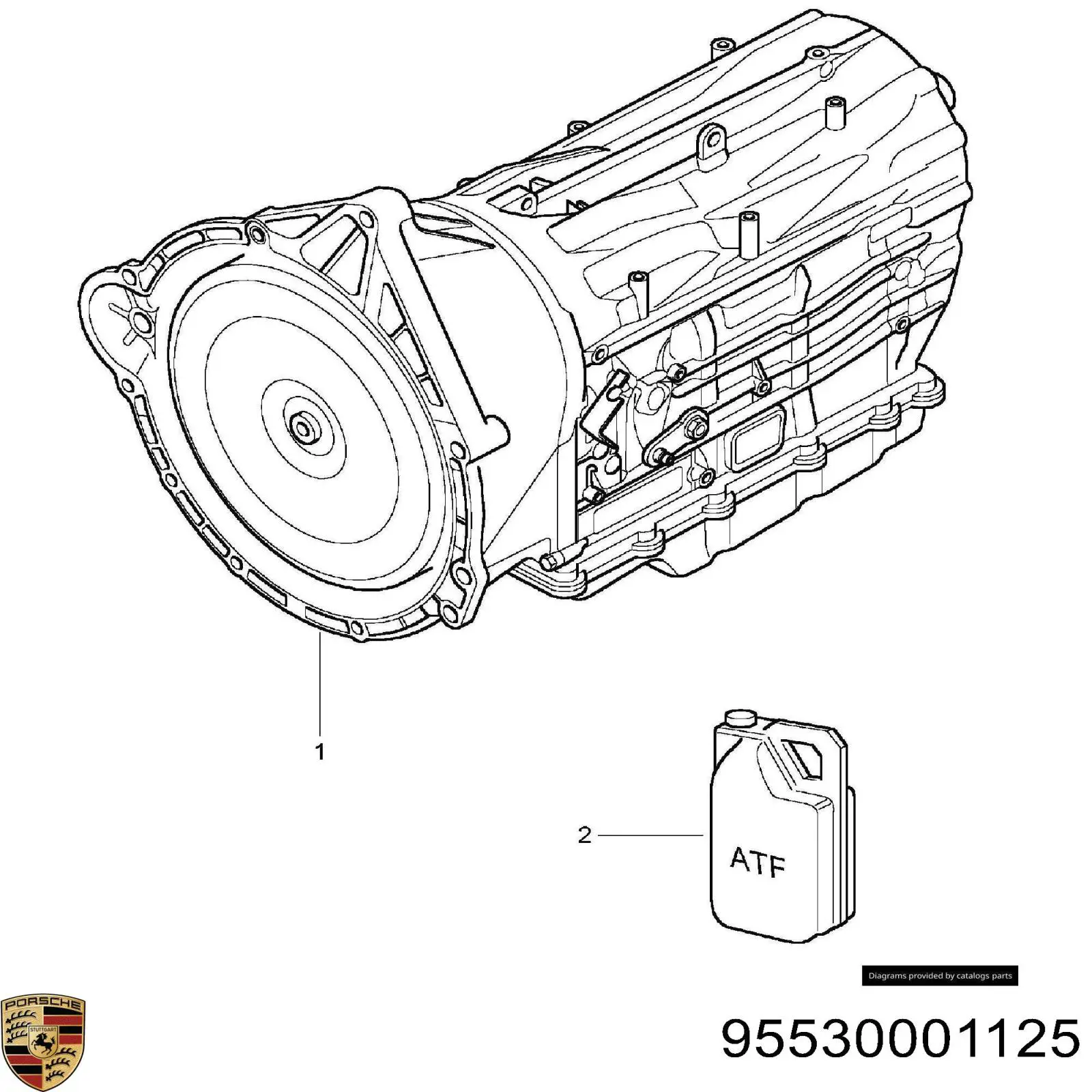 95530001125 Porsche Transmisión automática