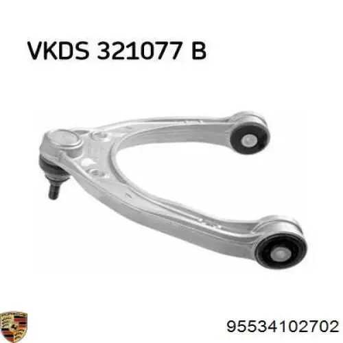 Brazo superior izquierdo/derecho de suspensión delantera Porsche 95534102702 precio, desde 67,12 EUR
