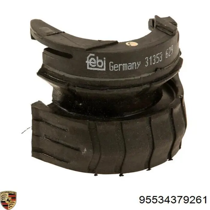 Buje de barra estabilizadora delantera 95534379261 Porsche