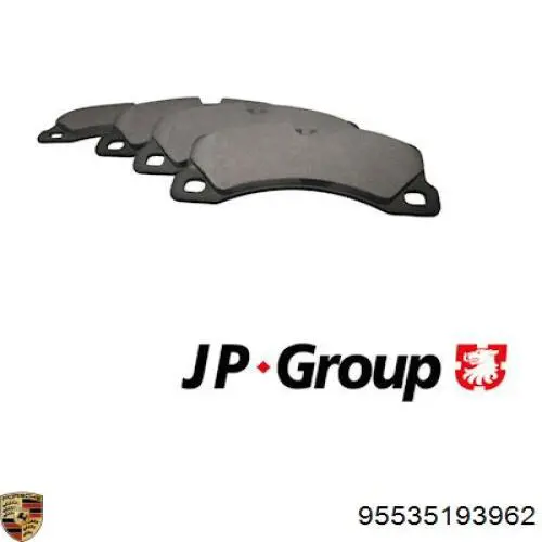 95535193962 Porsche pastillas de freno delanteras