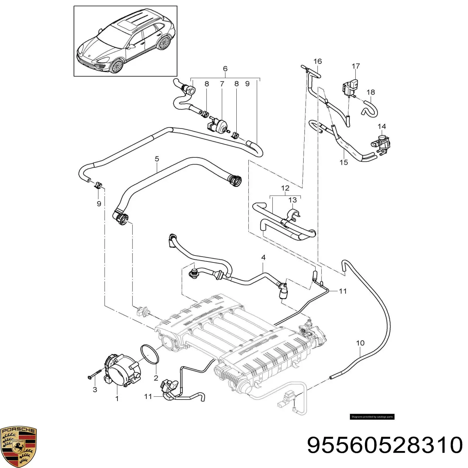 Comprar 95560528310 Porsche 