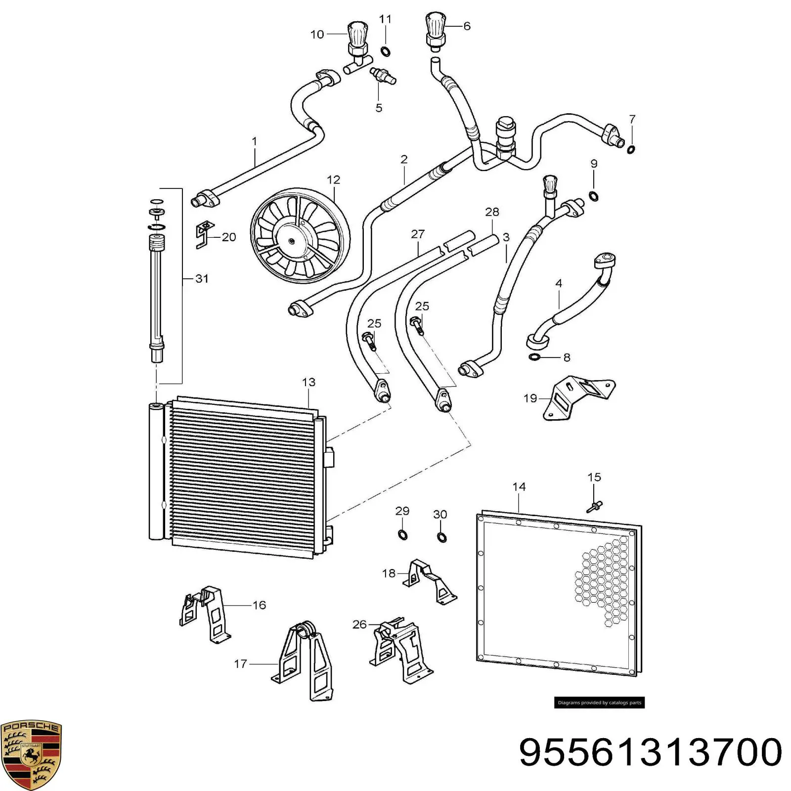 Presostato, aire acondicionado Volkswagen Tiguan 1 5N1, 5N2