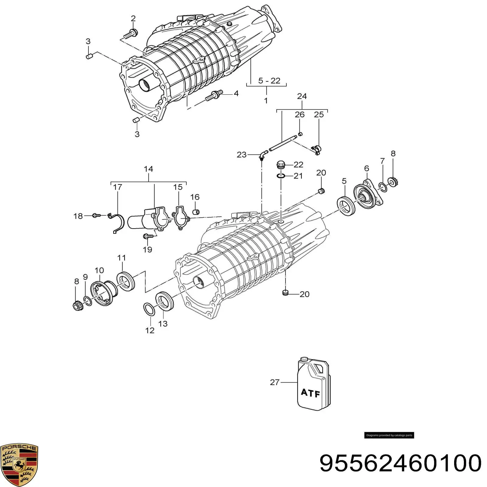 Motor de control de la caja de transferencia Porsche 95562460100 precio, desde 293,70 EUR