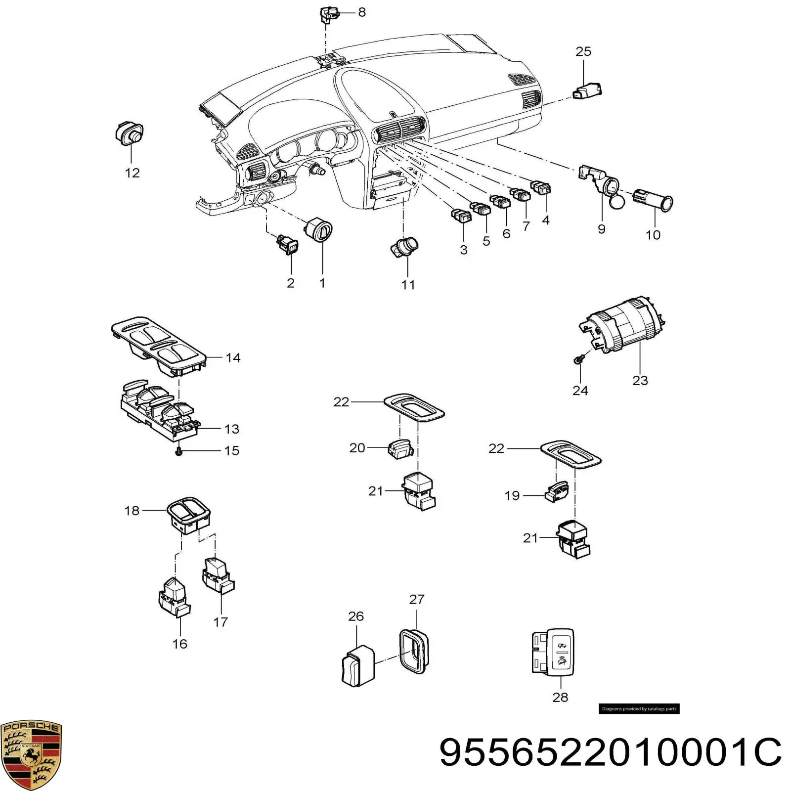 Mechero de coche Porsche 9556522010001C precio, desde  EUR