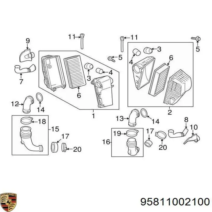 95811002100 Porsche