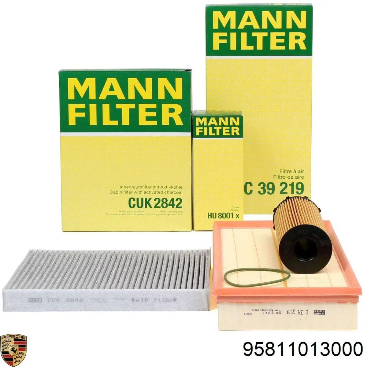 El filtro de aire Porsche 95811013000 precio, desde 11,33 EUR