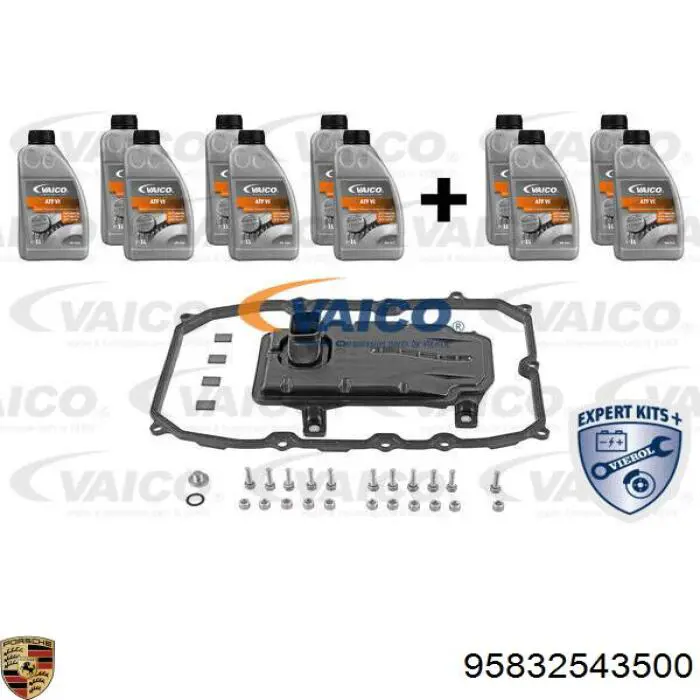 Filtro de transmisión automática Porsche 95832543500 precio, desde 40,60 EUR