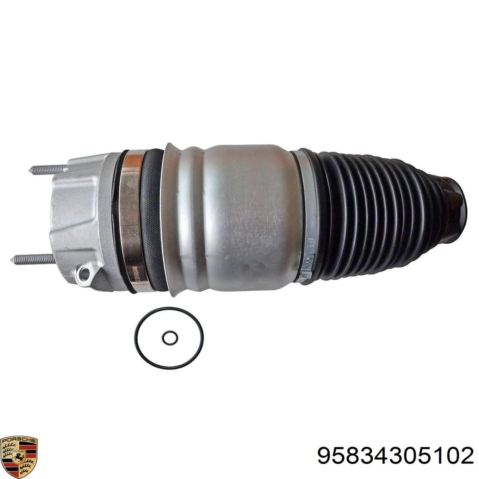 95834305102 Porsche muelle neumático, suspensión, eje delantero