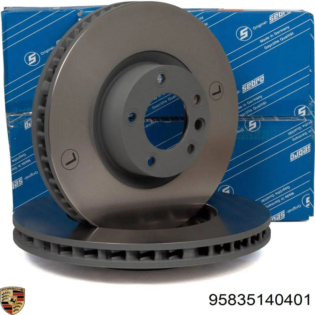 Disco de freno delantero Porsche 95835140401
