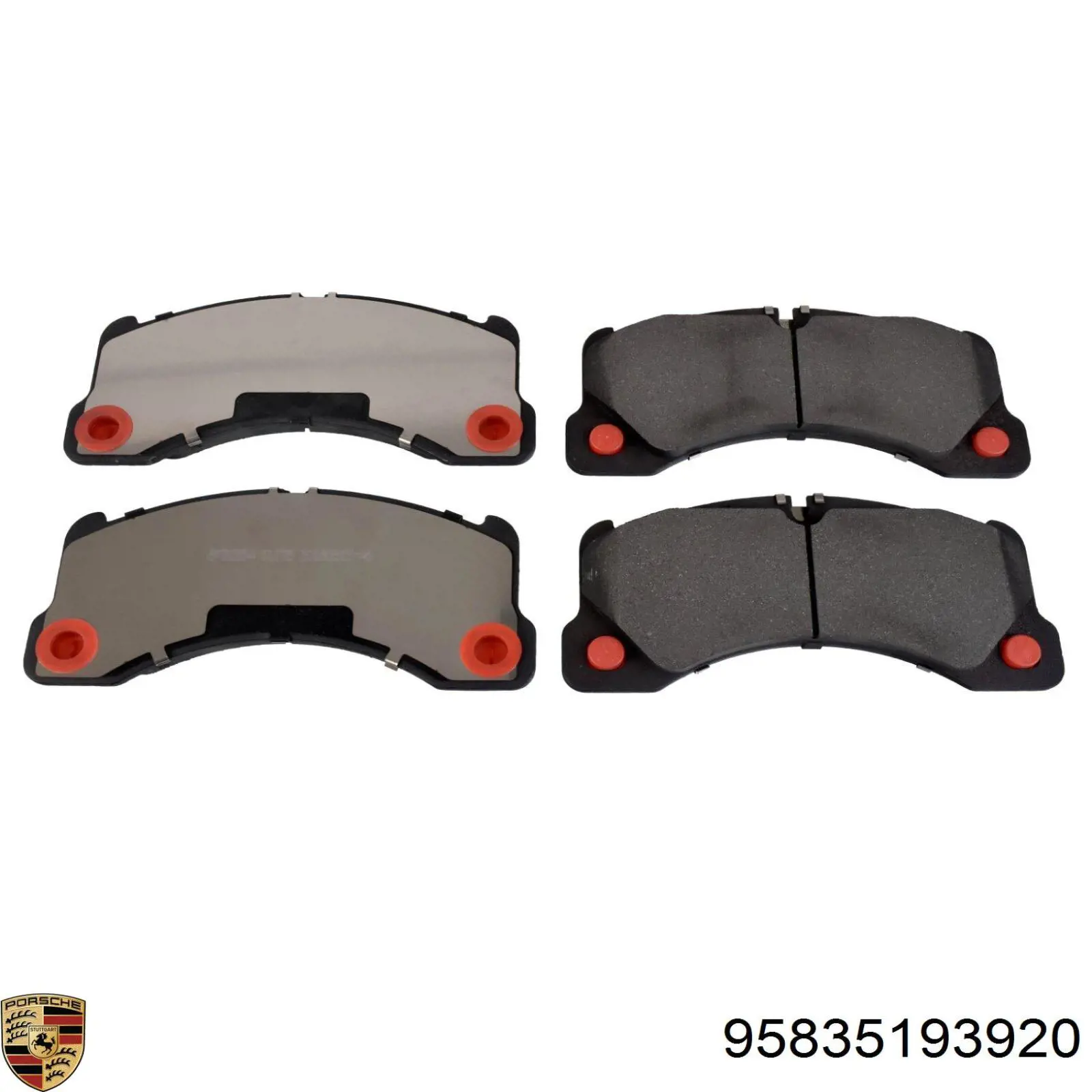 95835193920 Porsche pastillas de freno delanteras