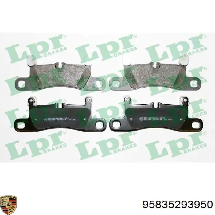 Comprar 95835293950 Porsche Pastillas de freno traseras