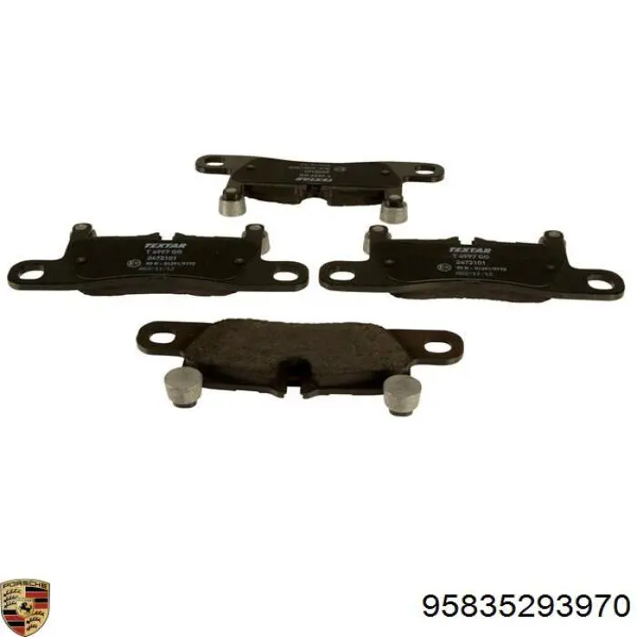 95835293970 Porsche pastillas de freno traseras