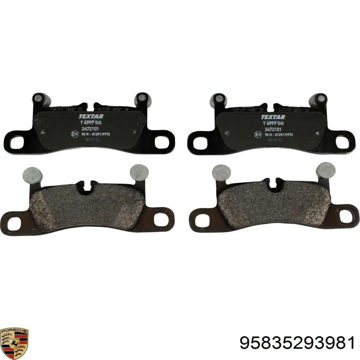 Comprar 95835293981 Porsche Pastillas de freno traseras