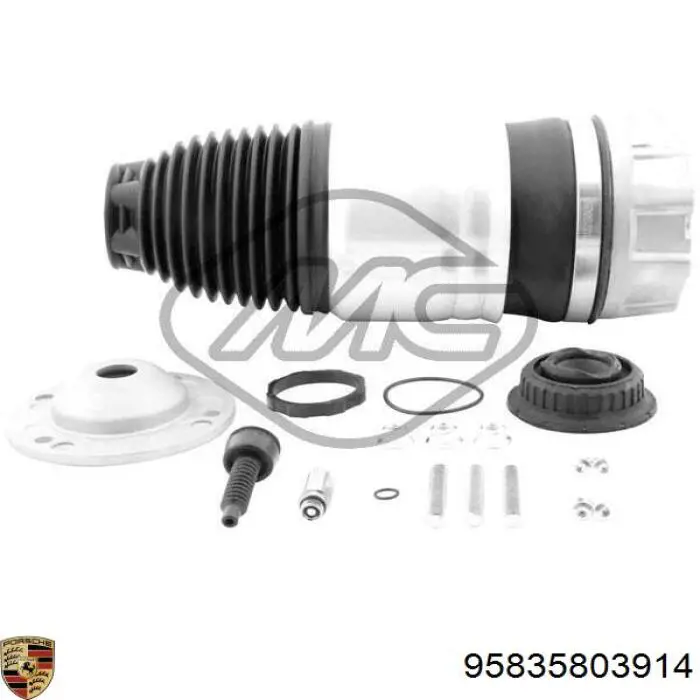 95835803914 Porsche amortiguador delantero izquierdo