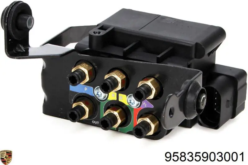 Comprar 95835903001 Porsche Bloque de válvulas de suspensión regulable