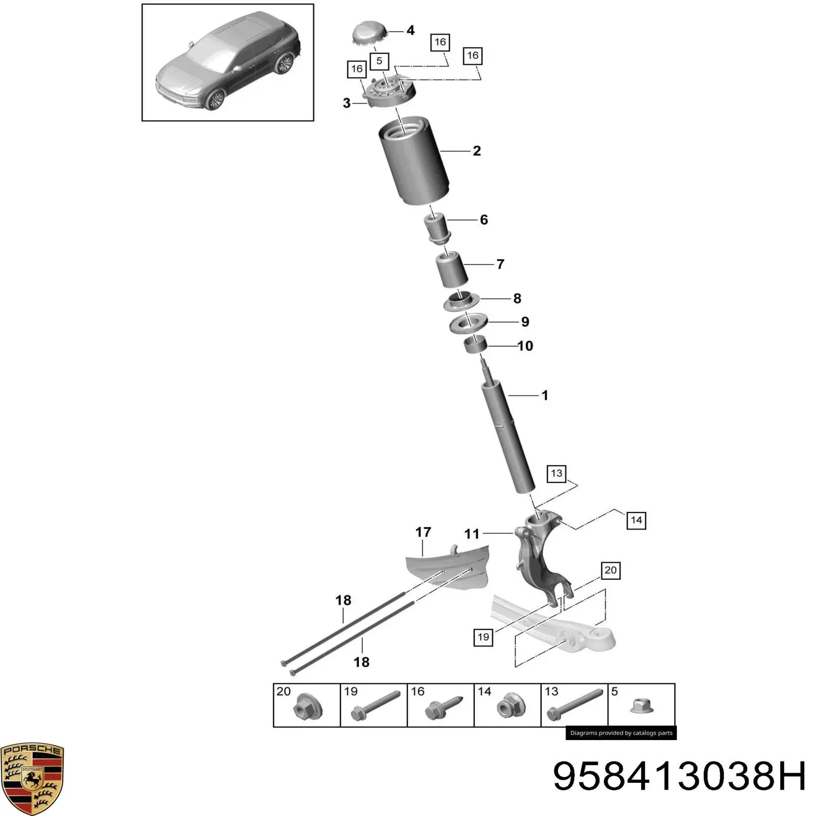 958413038H Porsche