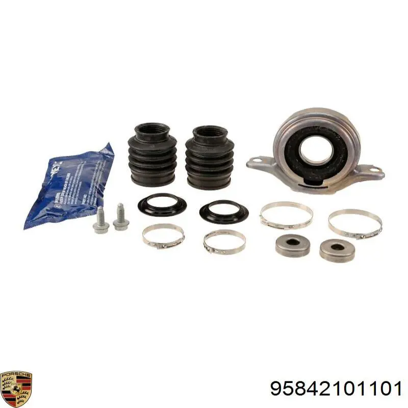 95842101101 Porsche árbol cardán trasero completo