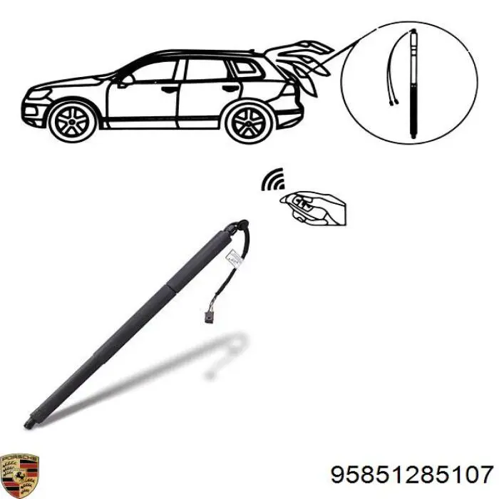 Comprar 95851285107 Porsche Amortiguador de puerta trasera