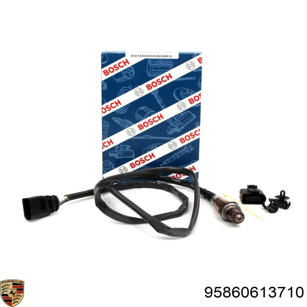 95860613710 Porsche sonda lambda, sensor de oxígeno despues del catalizador derecho