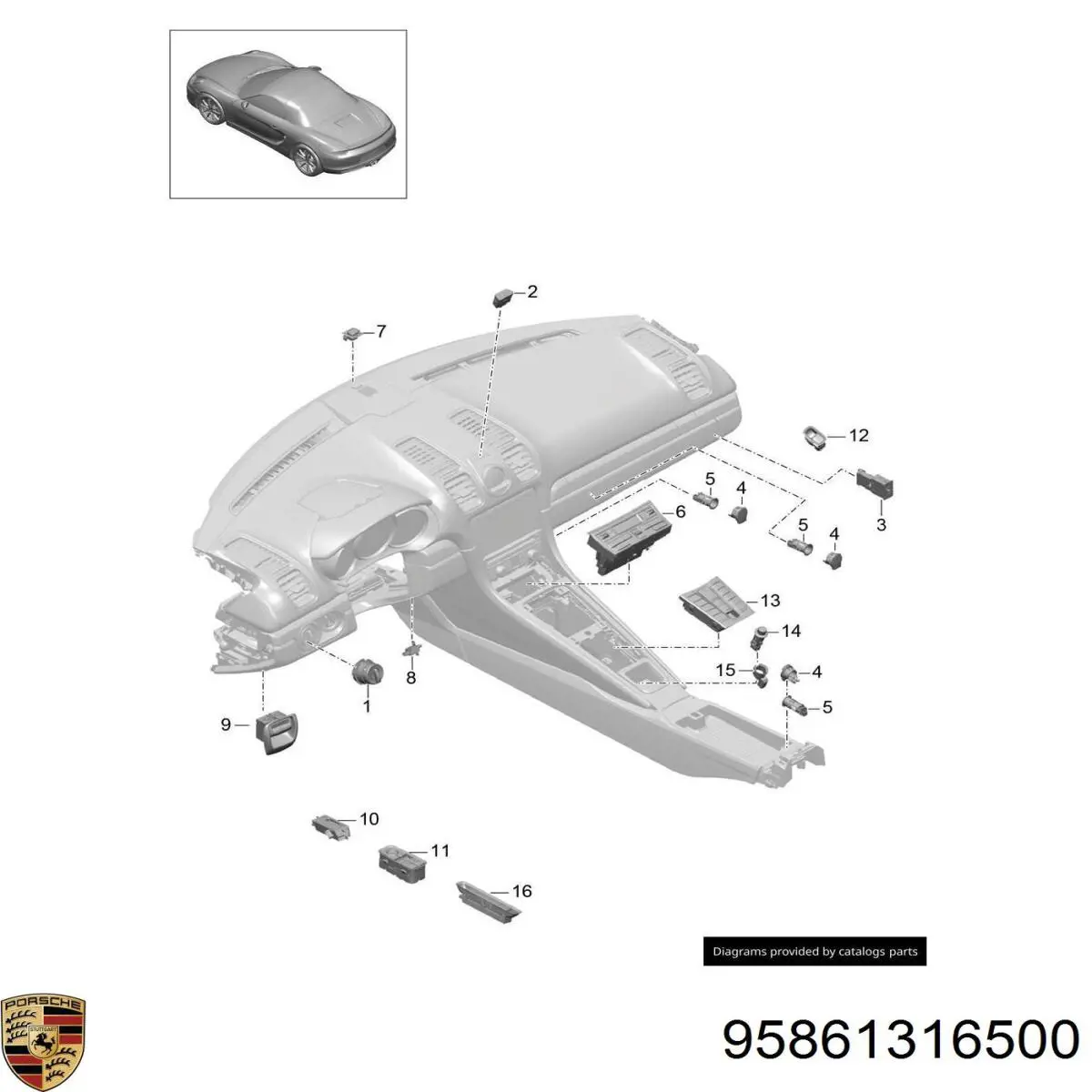 95861316500 Porsche 