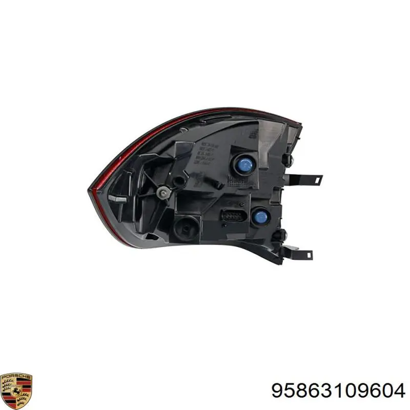 95863109601 Porsche Piloto trasero exterior derecho