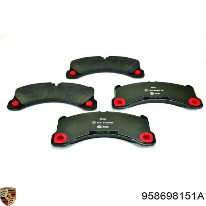 958698151A Porsche pastillas de freno delanteras