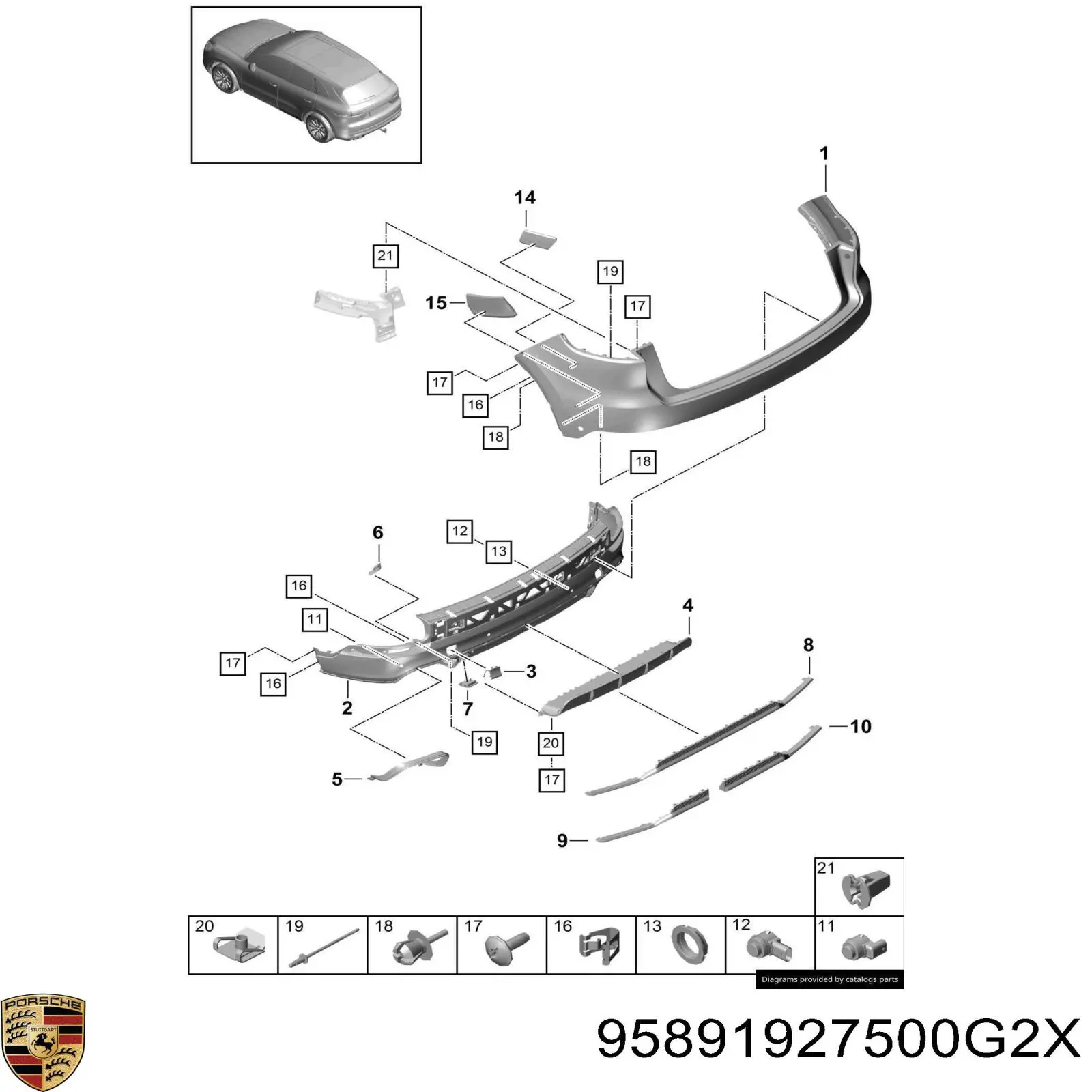 95891927500G2X Porsche