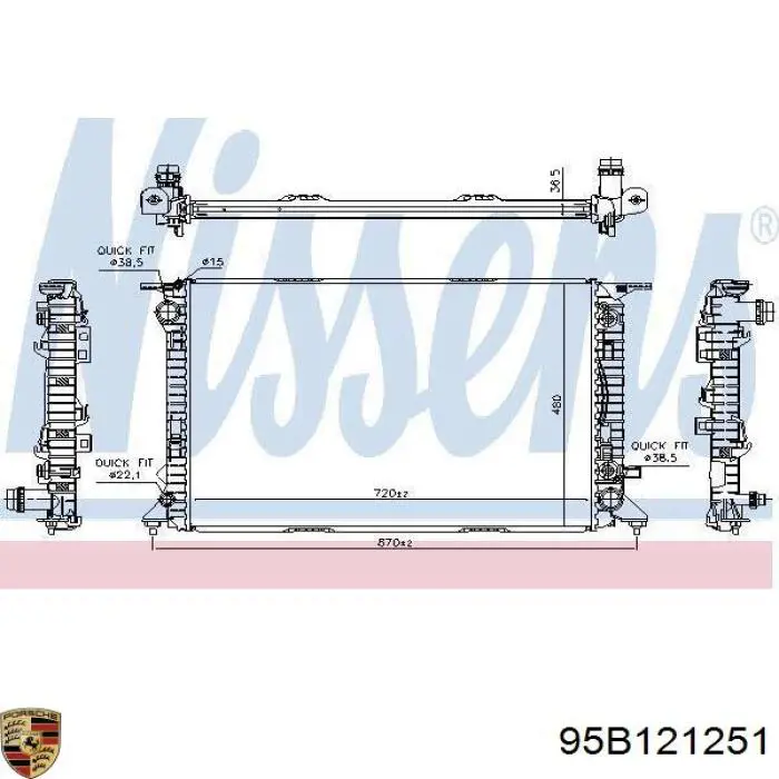 95B121251 Porsche