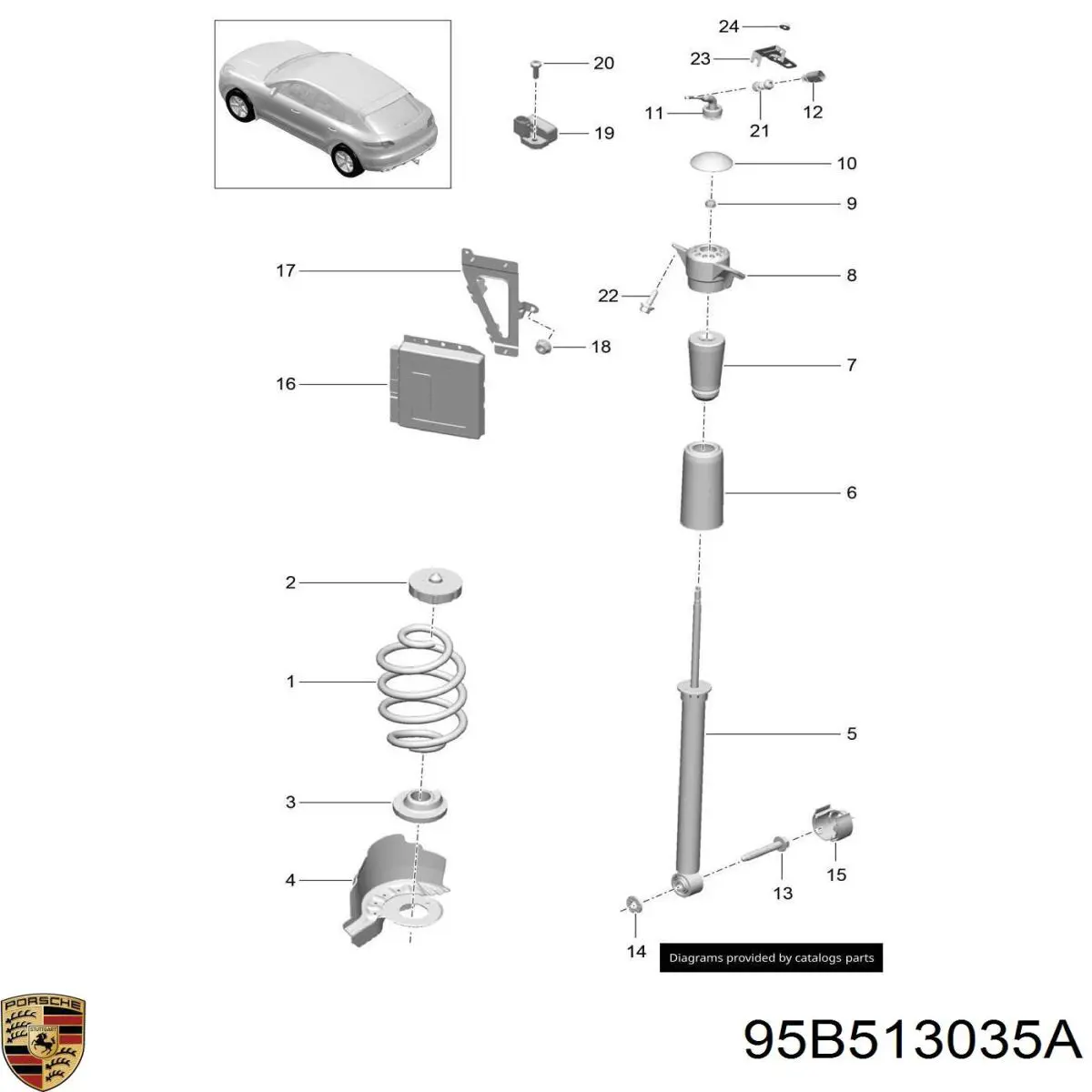 164407 Opel amortiguador trasero