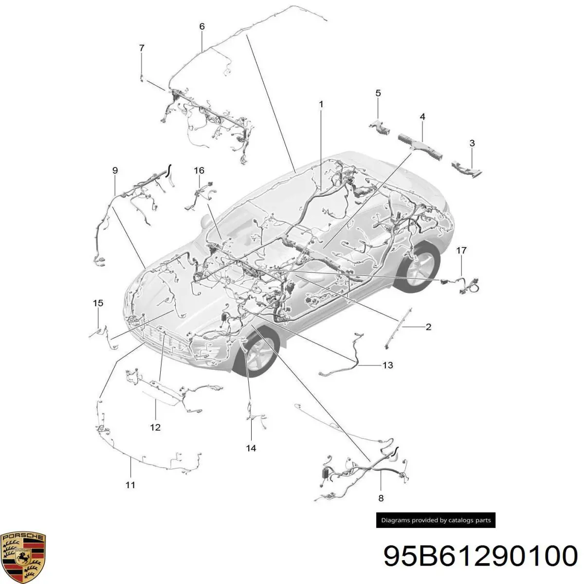 95B61290100 Porsche