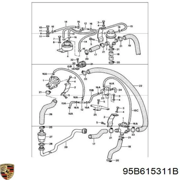 95B615311B Porsche