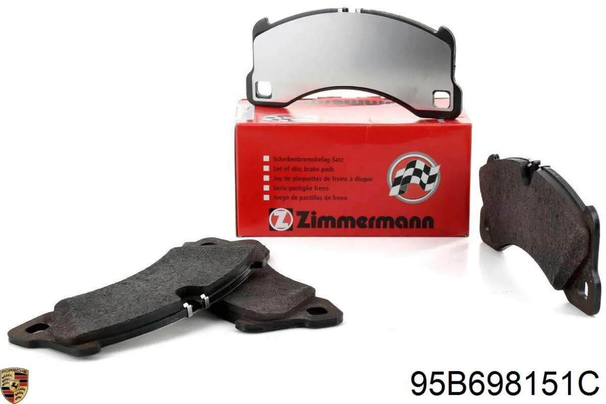 Pastillas de freno 95B698151C Porsche