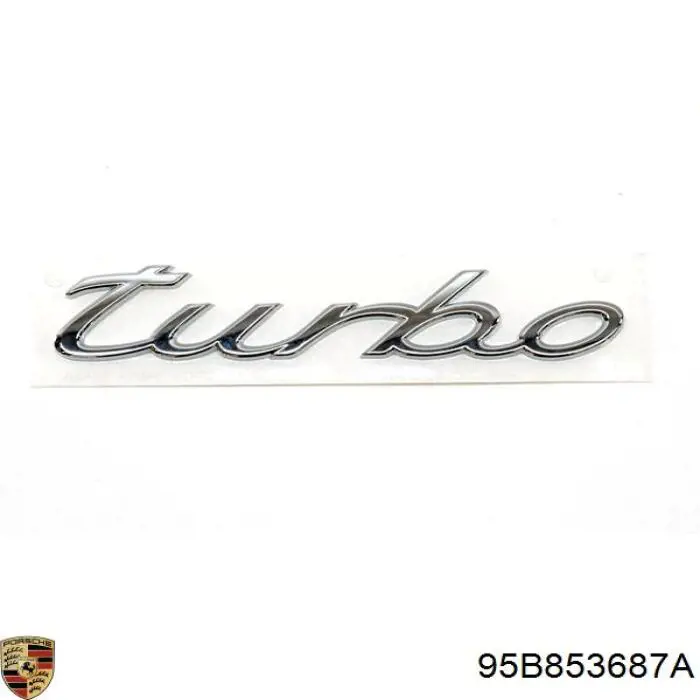 95B853687A Porsche emblema de tapa de maletero