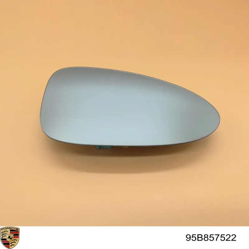 95B857522 Porsche cristal de espejo retrovisor exterior derecho