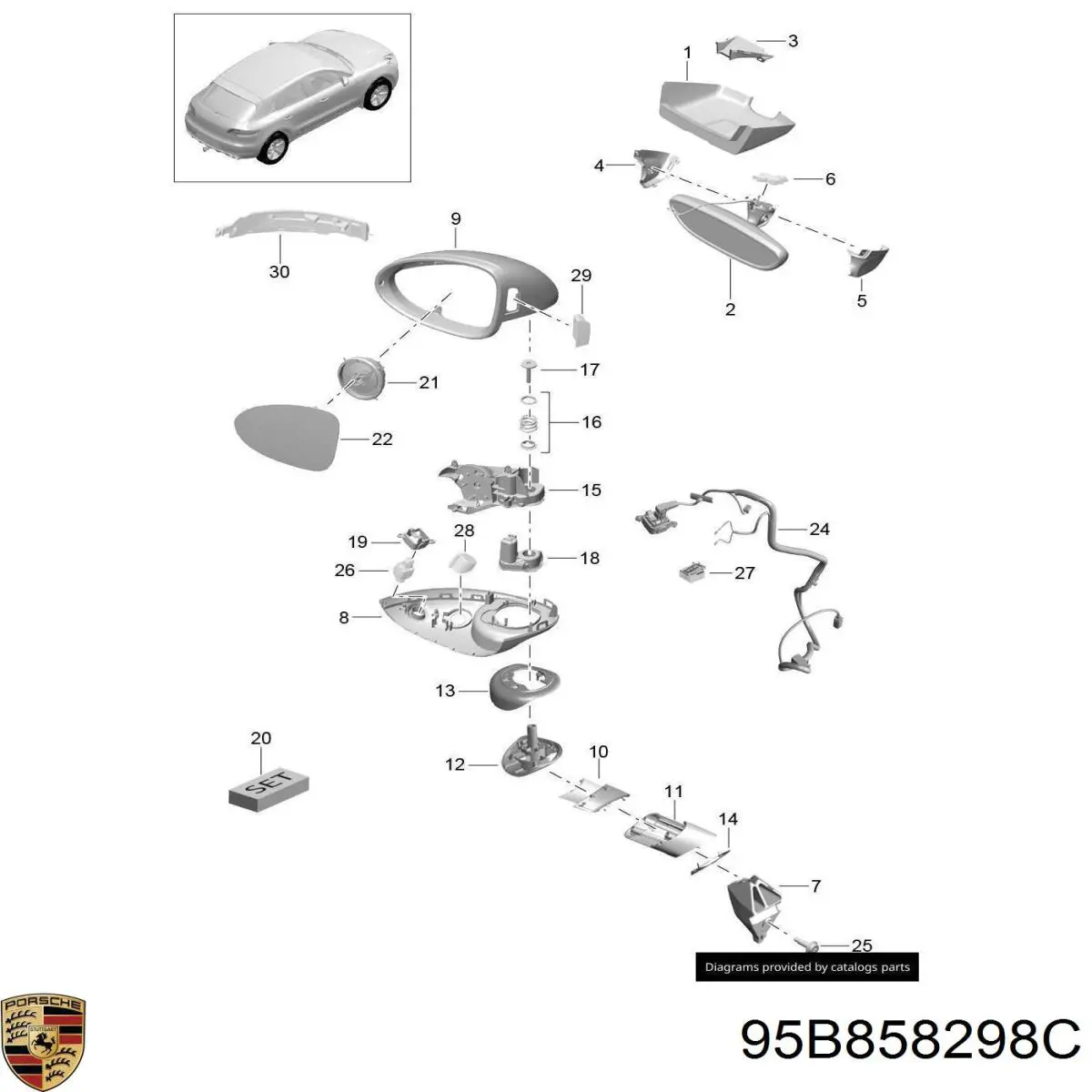  Porsche 95B858298C precio, desde 125,17 EUR
