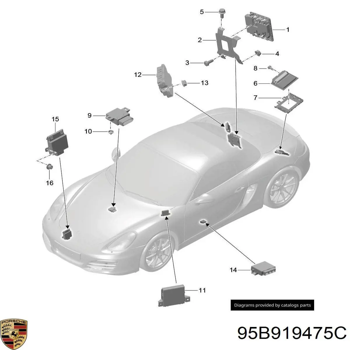 95B919475C Porsche