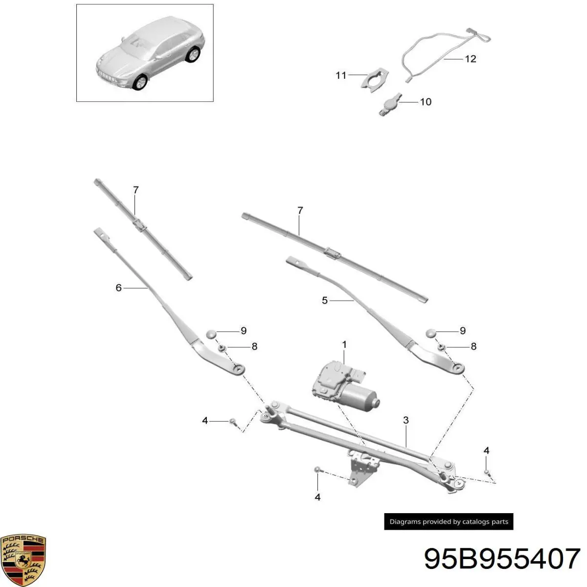 95B955407 Porsche