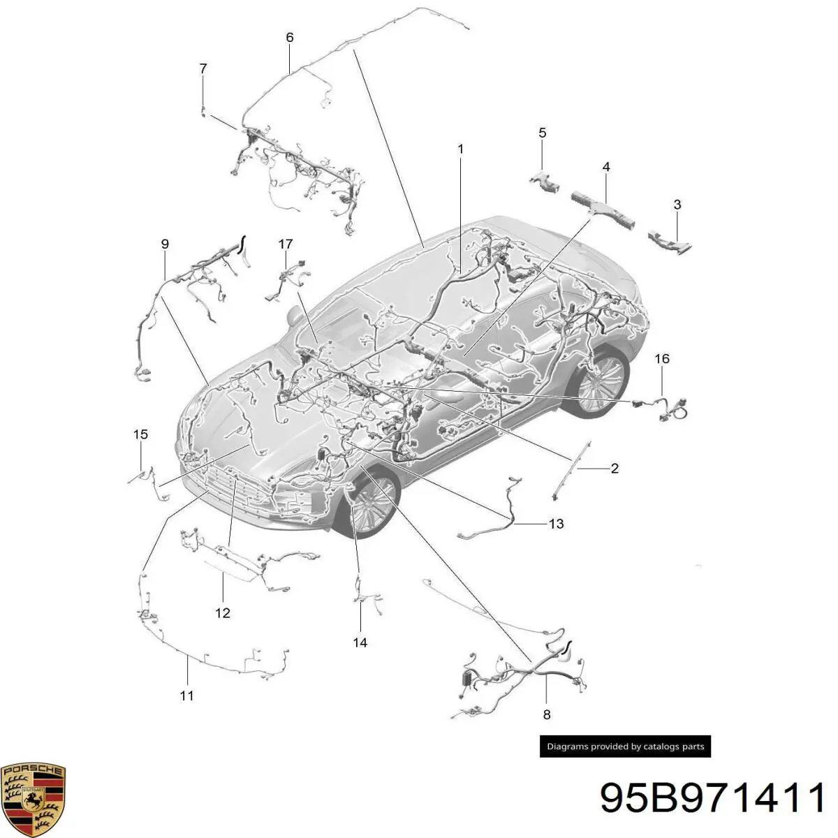 95B971411 Porsche