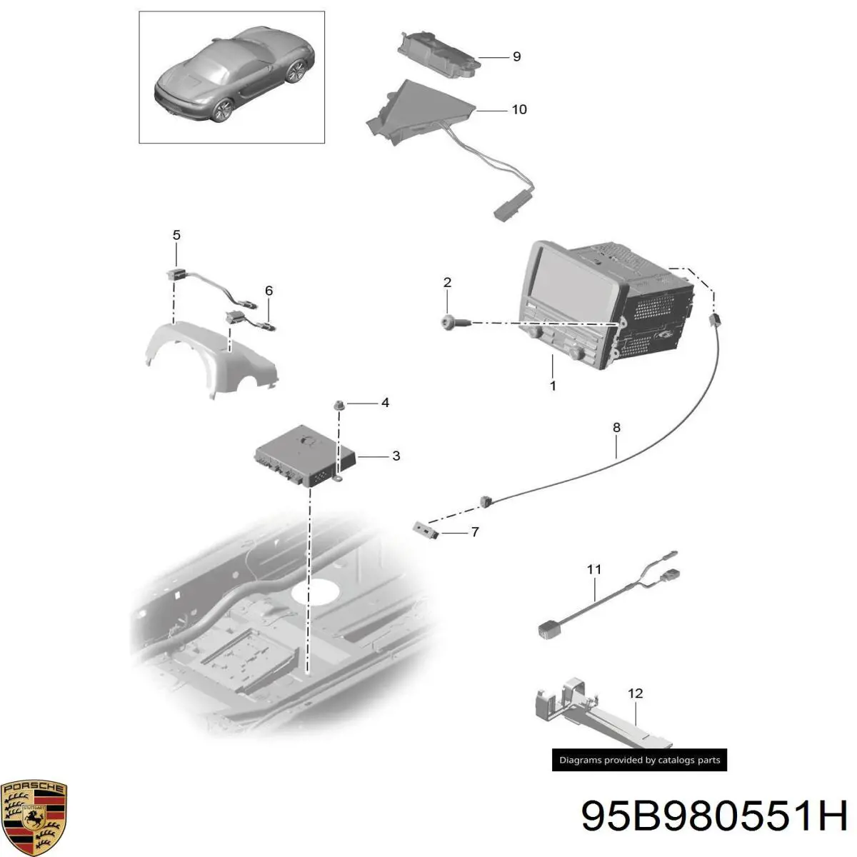 95B980551H Porsche