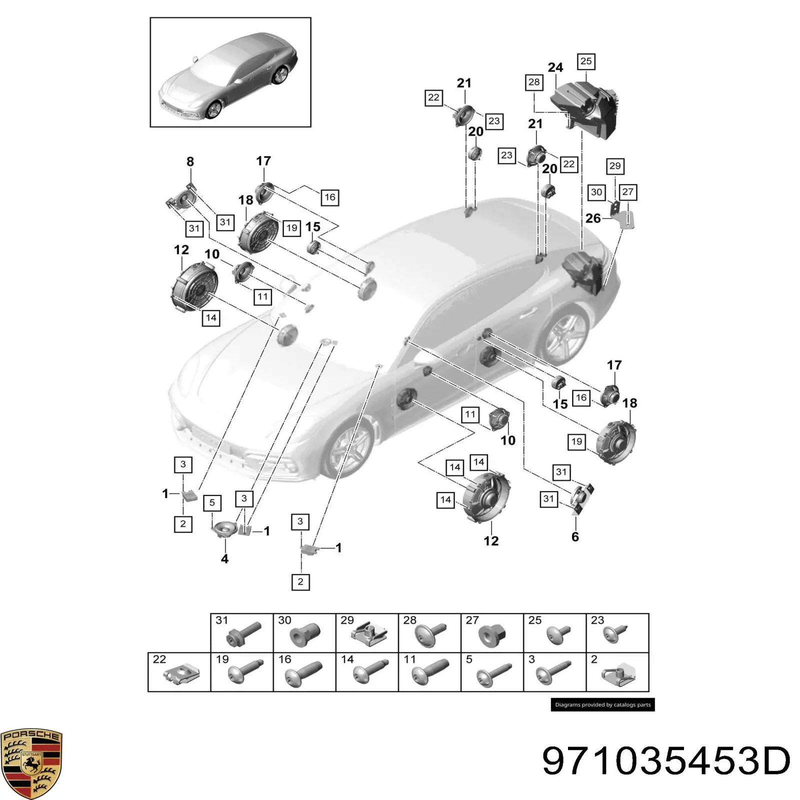 971035453D Porsche