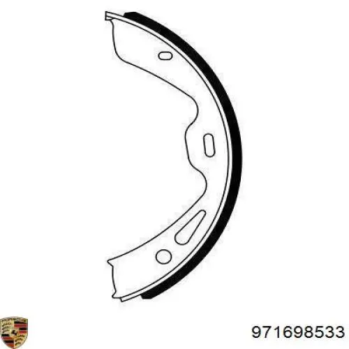 Pastillas de freno de mano Porsche 971698533B