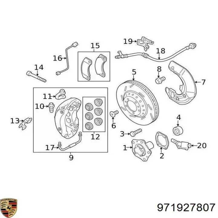 Sensor ABS Porsche 971927807 precio, desde  EUR