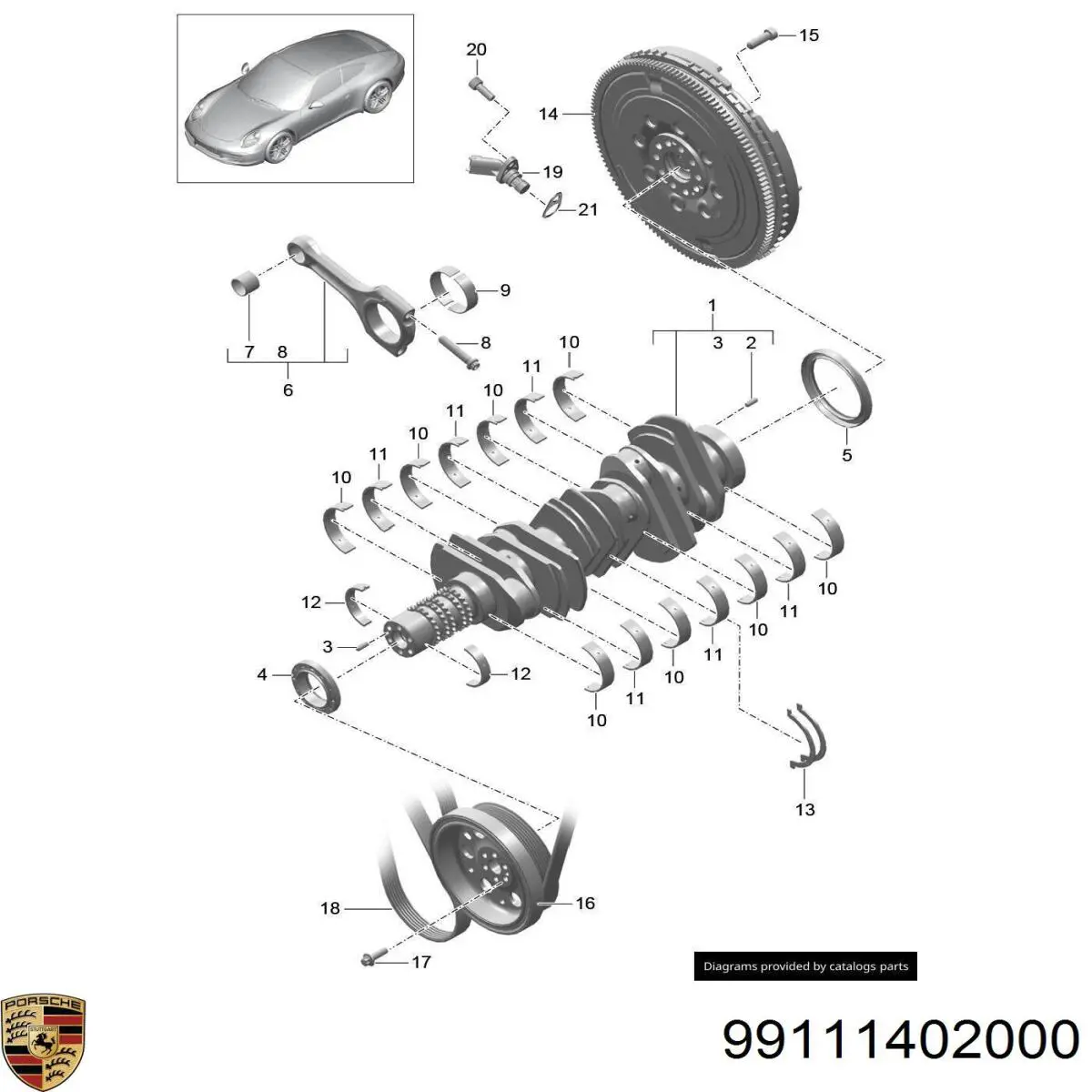  Volante motor Porsche 911 