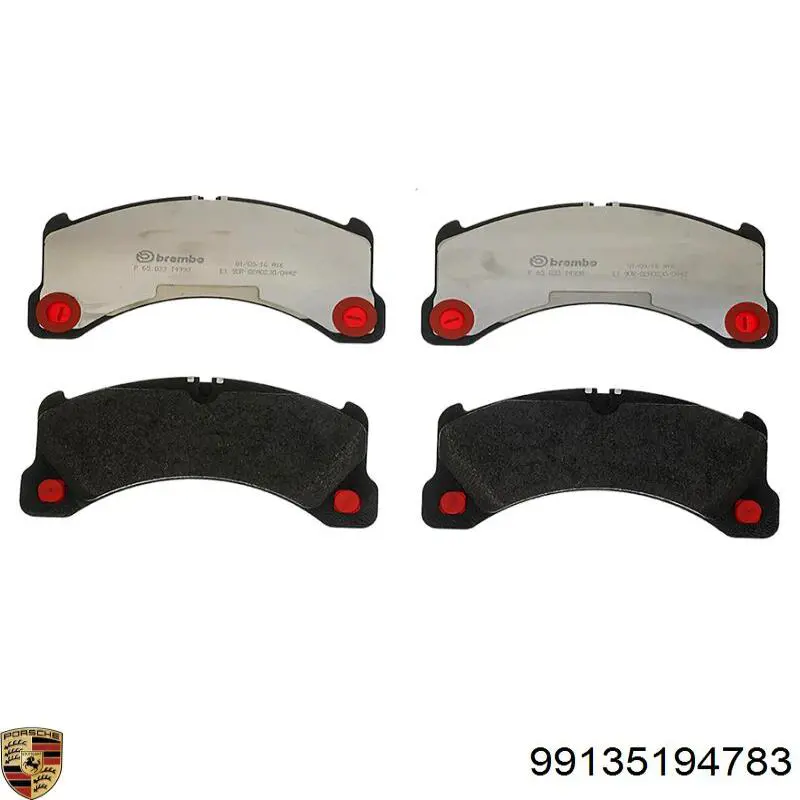 99135194783 Porsche pastillas de freno delanteras