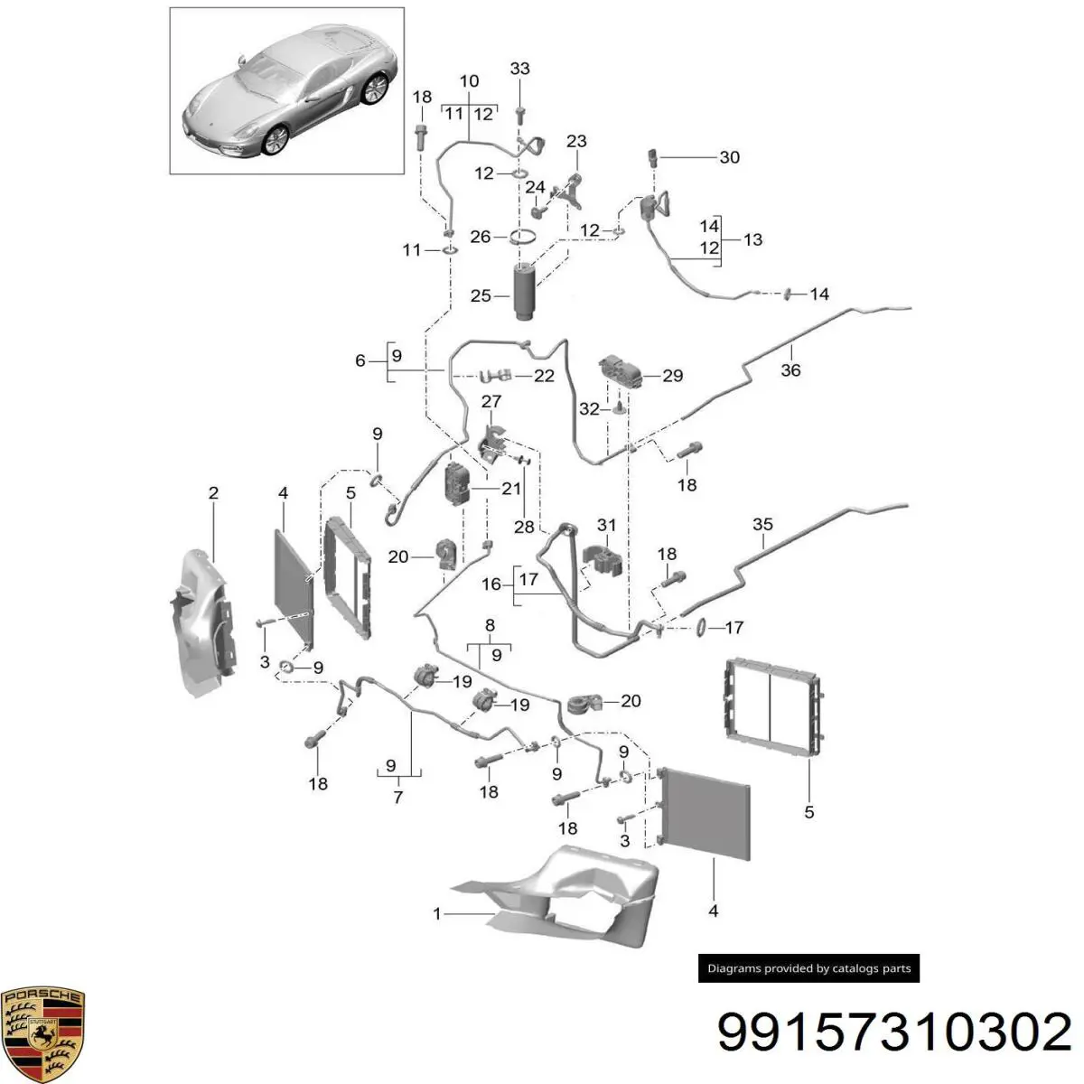 99157310302 Porsche