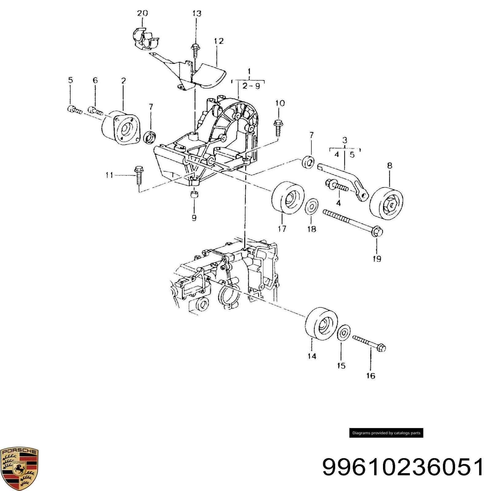 Comprar Tensor de correa de alternador Porsche 911 Targa 997