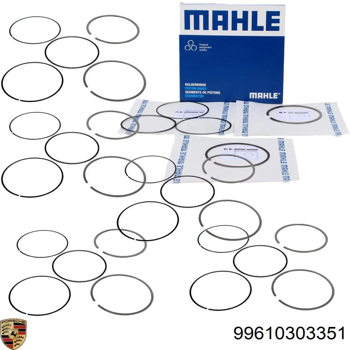 Comprar 99610303351 VAG Aros de pistón para 1 cilindro, STD