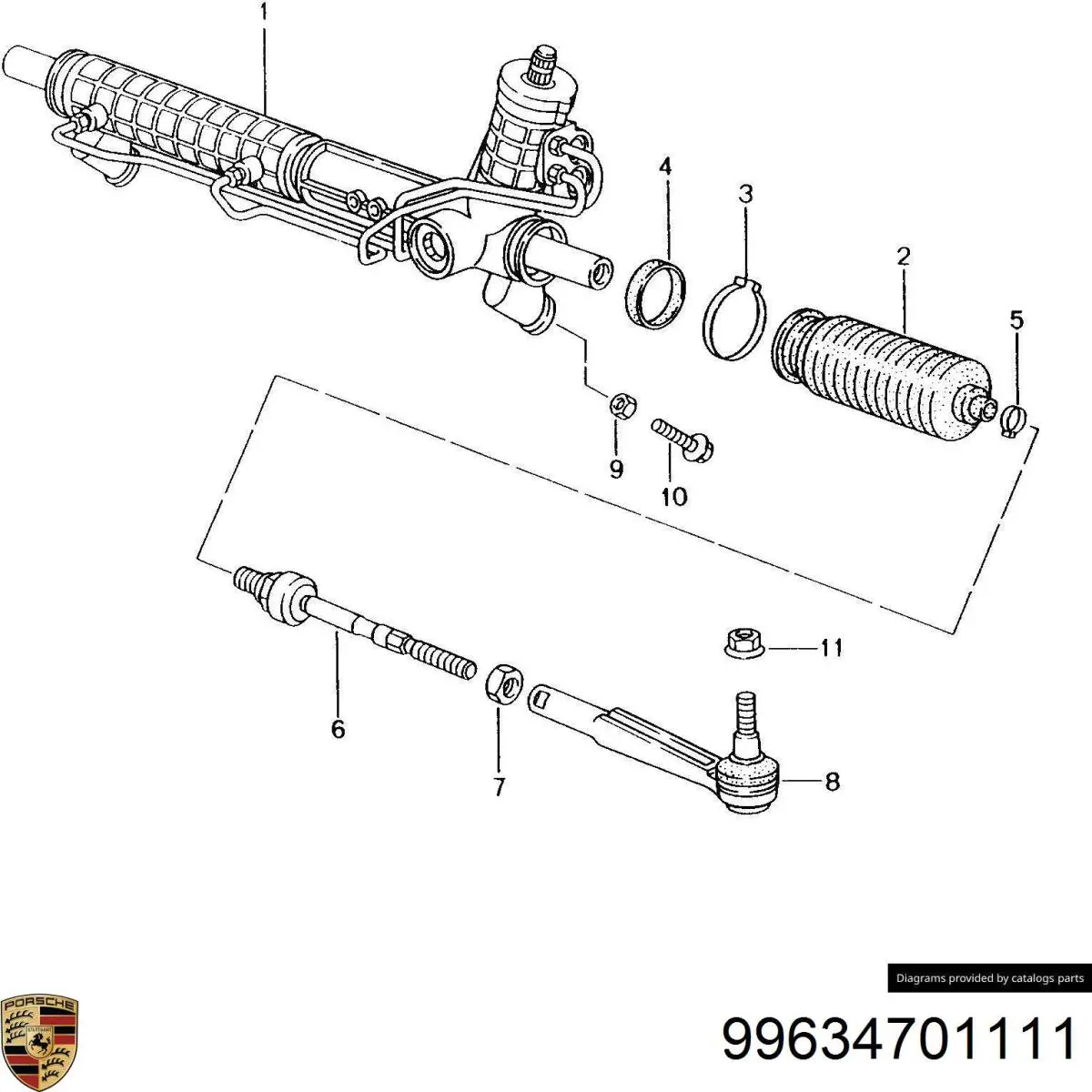 Comprar 99634701107 Porsche Cremallera