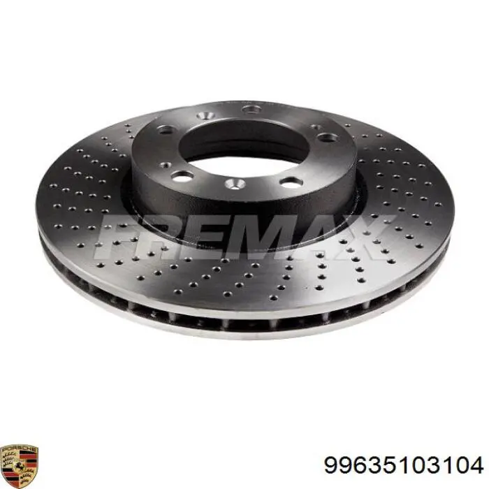 99635103104 Porsche freno de disco delantero