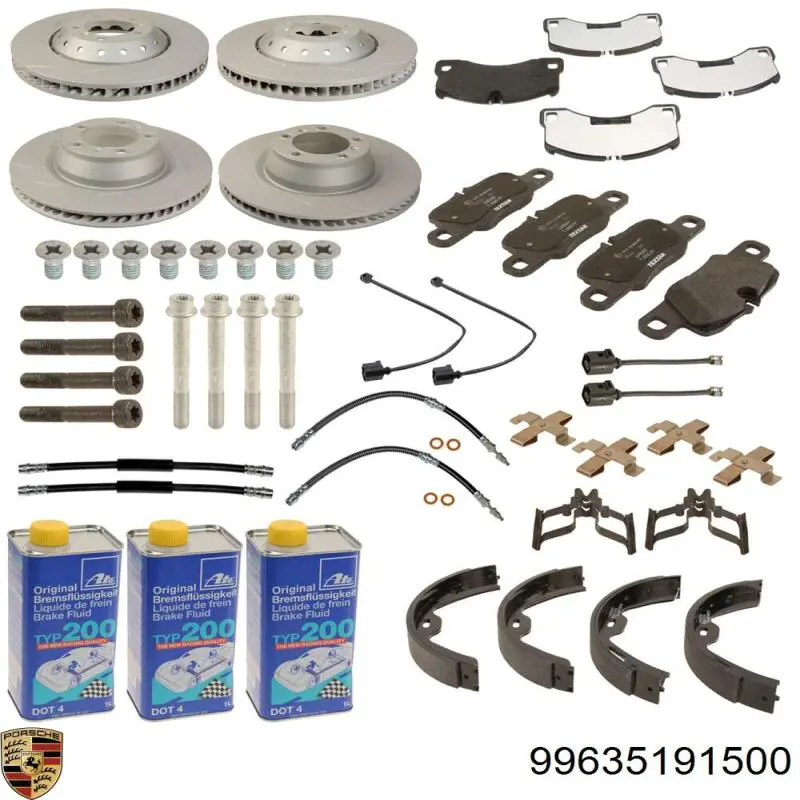 Kit de reparación, pinza de freno trasero Porsche 99635191500 precio, desde 15,69 EUR
